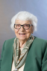 Portrait of happy senior woman