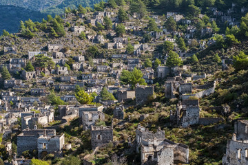 The abandoned Greek Village of Kayakoy, Turkey.