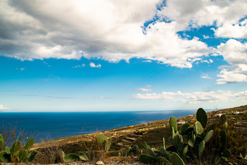 View of the ladscape from Güímar, Tenerife - cold view