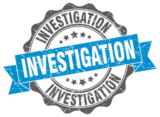 investigation stamp. sign. seal