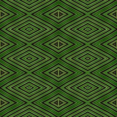 seamless diamond pattern with green, light green, olive green colors. repeating arabesque background for textile fashion, digital printing, postcards or wallpaper design.