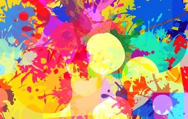 Abstrakter Hintergrund von Farbflecken von Farben © alexmu