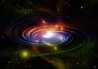 Obraz premium galaxy in a free space