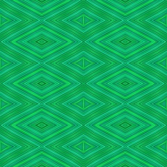 seamless diamond pattern with green colors. repeating arabesque background for textile fashion, digital printing, postcards or wallpaper design.