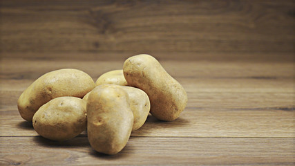 Pile of sweet potato on table
