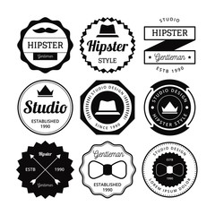 Obraz premium HIPSTER BADGE VECTOR