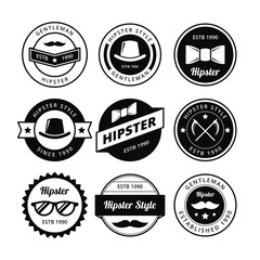 HIPSTER BADGE VECTOR