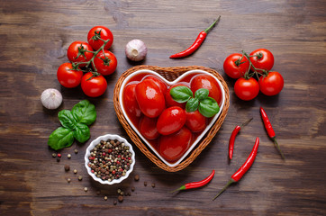 Whole canned tomatoes