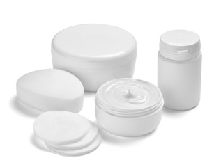  white cream container jar beauty moisturizer tube soap