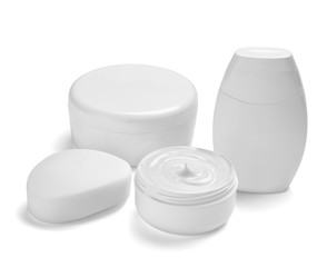  white cream container jar beauty moisturizer tube soap