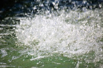 water flowing from fountain