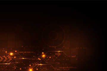 Vector abstract background technology circuit design.