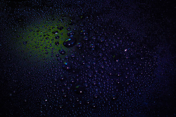 Obraz na płótnie Canvas Water droplets on black backgrounddrops on black background, rain, water, reflection, wallpaper