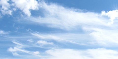 blue sky with white clouds
