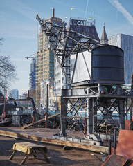 Fototapeta na wymiar Crane Rotterdam Yard