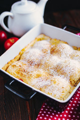 Apple pie in shape