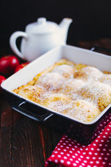 Apple pie in shape