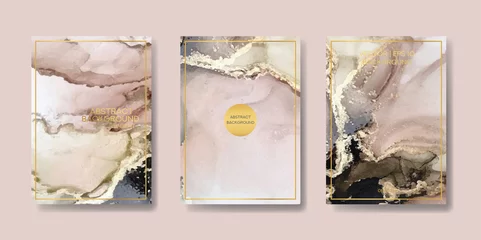 Kussenhoes  background texture luxury liquid marble and gold. for business cards, flyers, flyer, banner, website, paper printing. trend vector © chikovnaya