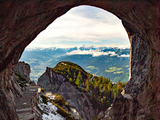 Ice cave (Eisriesenwelt-Hoele) in Austria