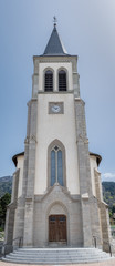 Fototapeta na wymiar Église Saint Cyr à Saint Cergues en Haute Savoie 