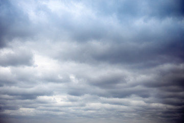 Stormy stratus clouds background / texture - obrazy, fototapety, plakaty