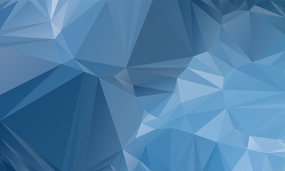 Blue modern geometrical abstract background. Can be used as a texture, new background. Geometric background, geometric mosaic tile, Origami style, triangulation technique.