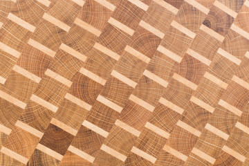 Background of the kitchen cutting board made from the bamboo multiple piece