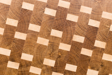 Background of the kitchen cutting board made from the bamboo multiple piece