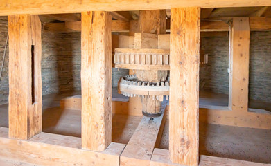 interior of old mill