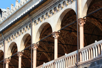 Padova, Italy, historical center, palace of Ragione detail