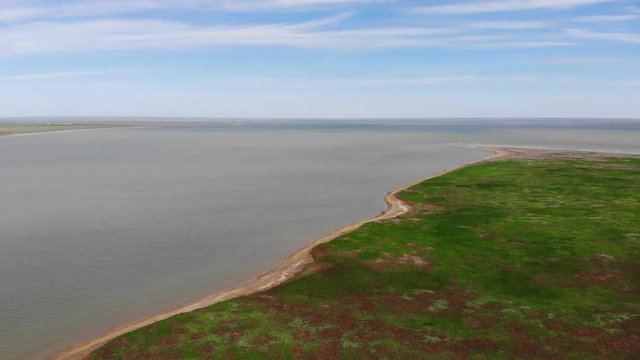 Kalmykia. Lake Manych. Coast.
