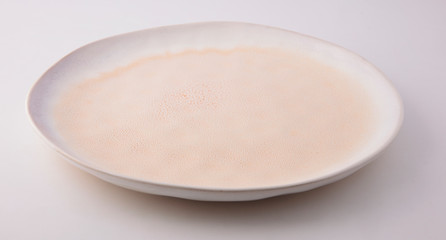 Expensive tableware ceramic ware white background