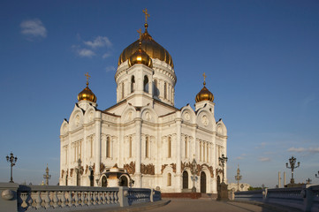Fototapeta na wymiar CATHEDRAL OF CHRIST THE SAVIOUR MOSCOW RUSSIA