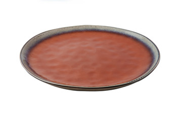 Expensive tableware ceramic ware white background