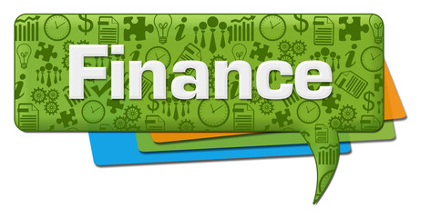 Finance Business Symbols Green Colorful Comment Symbol 