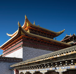 roof of temple in thailand