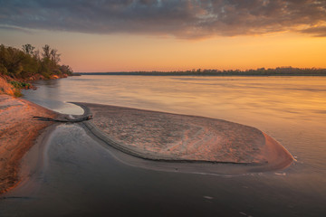 Sunrise over the Vistula river near Konstancin-Jeziorna, Masovia, Poland