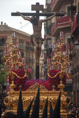 Jesús en la cruz, cristo de la hermandad de san Bernardo, semana santa de Sevilla