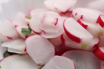 Spring radish salad. The first vitamins. Tasty and healthy.