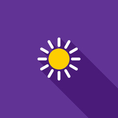 Sun icon. Day, light, weather icon