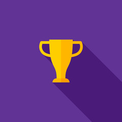 Trophy Vector Icon. Competition, cup, trophy, winner icon