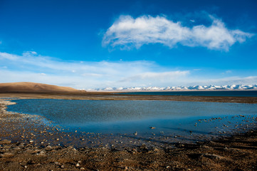 Tanggula Mountains in Tibet, China