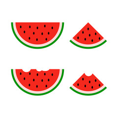 Vector slice watermelon