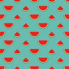 Materiał do szycia Seamless watermelon pattern. Cute watermelon pattern.