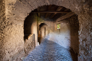 Obraz premium Francia, la regione del Auvergne. Il borgo di Lavaudieu.