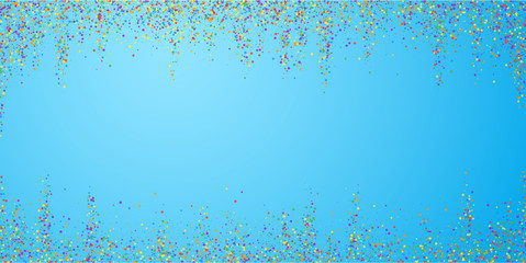 Festive confetti. Celebration stars. Colorful conf