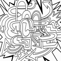 graffiti colored pattern quality illustration for your design