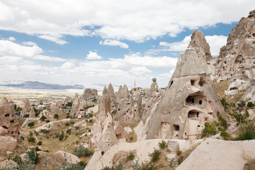 View Of Uchisar Castle In Cappadocia