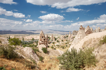 Fototapeta na wymiar View Of Uchisar Castle In Cappadocia
