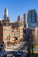 Boston Downtown cityscape